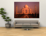 Buy Taj Mahal Glows at Sunrise, Agra, Uttar Pradesh, India at AllPosters.com