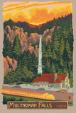 Buy Multnomah Falls Lodge, Oregon at AllPosters.com