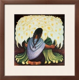The Flower Seller, c.1942 Framed Art Print