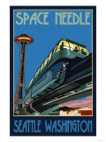 Space Needle and Monorail, Seattle, Washington