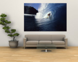 Surfer Riding a Wave