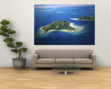 Aerial of Maolo Island, Mamanuca Islands, Fiji