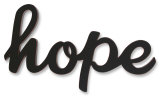 Hope Wood Sign