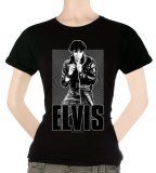 Women's: Elvis - Leather T-Shirt