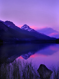 Canada, Alberta, Banff. Sunset along Icefields Parkway