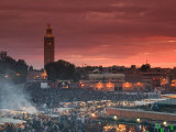 Buy Koutoubia Mosque, Djemma El-Fna Square, Marrakech, Morocco at AllPosters.com