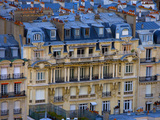 Aerial View of Buildings Seen from the Eiffel Tower, Paris, France