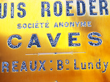 Polished Brass Sign at Winery of Louis Roederer, Reims, Champagne, Marne, Ardennes, France