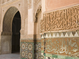 Interior Details, Ali Ben Youssef Madersa Theological College, Marrakech, Morocco