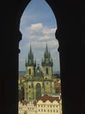 View of Tyn Church in Old Town Square, Prague, Czech Republic