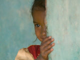 Portrait of Little Girl, Orissa, India Photographic Print