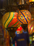 Stained Glass Lamp Vendor in Spice Market, Istanbul, Turkey