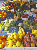 Market Stalls with Produce, Sanary, Var, Cote d'Azur, France