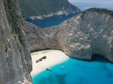 Buy Aerial View of Shipwreck Beach, Zakynthos, Ionian Islands, Greece at AllPosters.com