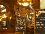 Menu for Bistrot Du Peintre, Art Nouveau Design, Paris, France