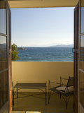 View from Hotel Room of Mediterranean, Ile Rousse, Corsica, France