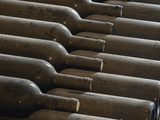 Old Bottles Aging in the Cellar, Chateau Vannieres, La Cadiere d'Azur