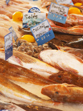 Street Market, Merchant's Stall with Fish, Sanary, Var, Cote d'Azur, France
