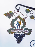Wrought Iron Sign, Hautvillers, Vallee De La Marne, Champagne, Ardennes, France