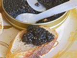 Tin of Black Caviar and Mother-Of-Pearl, Caviar Et Prestige, Saint Sulpice Et Cameyrac
