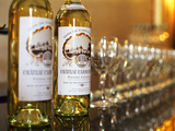 Bottles of White Wine Choteau, Leognan, Gironde, France