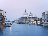 Buy Santa Maria della Salute Cathedral from Academia Bridge along the Grand Canal at Dusk, Venice at AllPosters.com