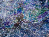 Ice Forms Abstract Patterns and Colors on Shoreline, Lake Superior, Minnesota, USA