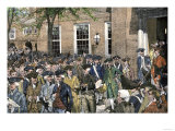 Congress Leaving Independence Hall to the First Reading of the Declaration of Independence, c.1776
