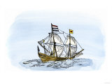 One of Henry Hudson's Ships, 17th Century