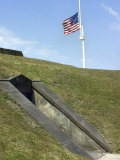 U.S. Flag with Fifteen Stars over Fort Moultrie, Charleston Harbor, South Carolina