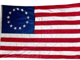 Thirteen-Star Flag of the New United States at Hanging at the Monmouth, New Jersey