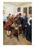 Buy Samuel Adams Warning British Royal Governor Thomas Hutchinson after the Boston Massacre, c.1770 at AllPosters.com