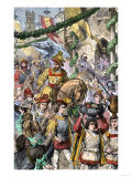 Hernando Cortes Returning to Toledo, Spain, Celebrated for His Conquest of Aztec Mexico, c.1520