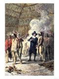 Buy Roger Williams Opposing the Pequot Pleas for Assistance in the Pequot War, c.1630 at AllPosters.com