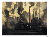 Buy Duquesne Steel Factories at Night, Pittsburgh, Pennsylvania, c.1900 at AllPosters.com