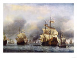 Buy Sea Fight Between England and Holland during the Dutch War, June 1666 at AllPosters.com