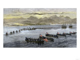 U.S. Troops Landing at Vera Cruz, Mexico, During the U.S.-Mexican War, c.1847