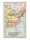 Map of the United States at the Close of the American Revolution, c.1783