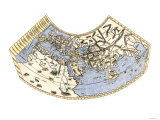 Ptolemy's Map of the World, Illustrating a Concept of the Flat Earth