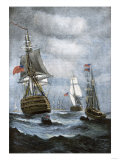 Buy British Ships Blockading Chesapeake Bay at the Outset of the War of 1812 at AllPosters.com