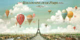 Ballooning Over Paris Art Print