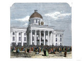 Buy Jefferson Davis Inaugurated as President of the Confederate States of America, c.1861 at AllPosters.com