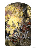 Buy Sea Fight Between the American Ship Bonhomme Richard and the British HMS Serapis, c.1779 at AllPosters.com