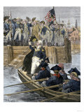 Buy General George Washington Leaving New York City after Celebrating the British Retreat, c.1783 at AllPosters.com