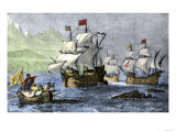 Buy Columbus Expedition Coasting Along the Northern Shore of Cuba at AllPosters.com