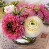 Bouquet et Cartes Art Print