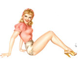 Varga Girl Poster Card