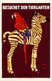 Besuchet Den Tiergarten- German Zoo Advertisement