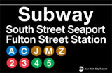 Subway South Street Seaport- Fulton Street Station