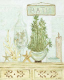 Spa Bath: Bamboo and Candle